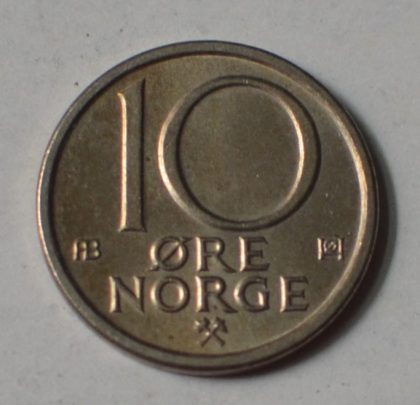 NORWAY_10 ORE_1977(used) | Indian Postage Stamps | Indian Coins | Old Indian Currency | Rare Indian Coins | Numismatic Collection India