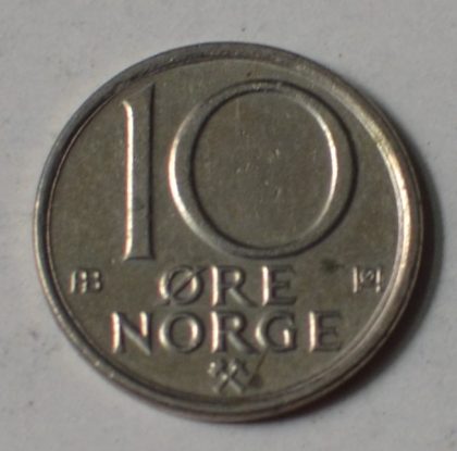 NORWAY_10 ORE_1978(used) | Indian Postage Stamps | Indian Coins | Old Indian Currency | Rare Indian Coins | Numismatic Collection India