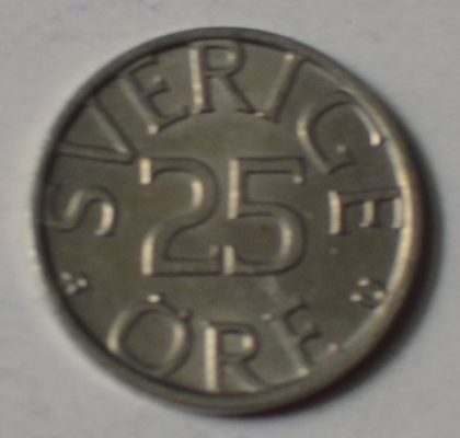 NORWAY_25 ORE_1980 (used) | Indian Postage Stamps | Indian Coins | Old Indian Currency | Rare Indian Coins | Numismatic Collection India