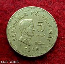 Philippines  5 PISO 1998(used)