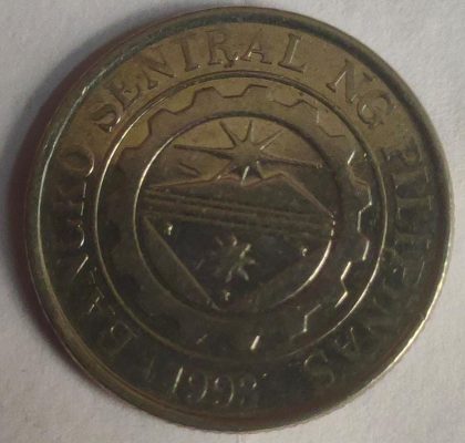 Philippines 1 Piso Coin 2014  (Used) | Indian Postage Stamps | Indian Coins | Old Indian Currency | Rare Indian Coins | Numismatic Collection India - Image 2