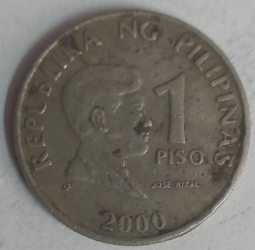 Philippines 1 PISO 2000 Coin(used)