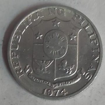 Philippines 1 SENTIMOS 1974 Coin (used)