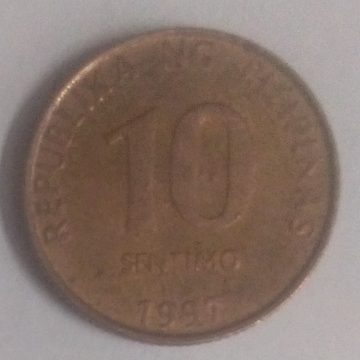 Philippines 10 SENTIMOS 1997(used)