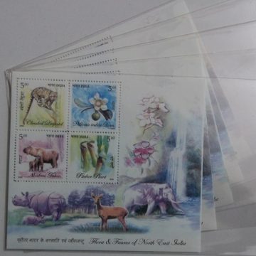Flora & Fauna of North East India-Indian Miniature Sheets-5nos