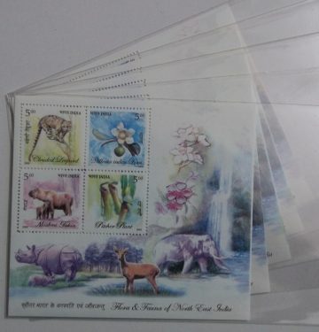 Flora & Fauna of North East India-Indian Miniature Sheets-5nos
