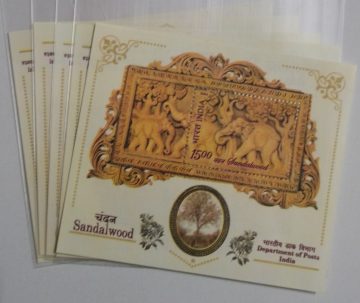 Sandalwood-Indian Miniature Sheets-5nos