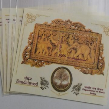 Sandalwood-Indian Miniature Sheets-5nos