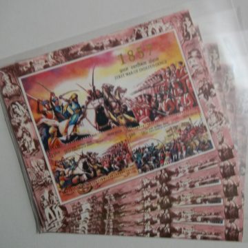 1857 First War of Independence-Indian Miniature Sheets-5nos