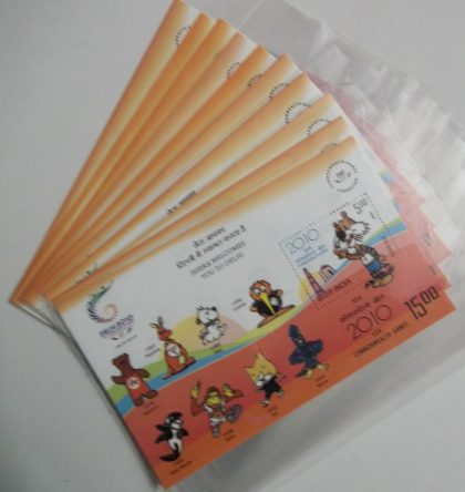 Delhi 2010 19th Commonwealth Games-Indian Miniature Sheets-10nos | Indian Postage Stamps | Indian Coins | Old Indian Currency | Rare Indian Coins | Numismatic Collection India