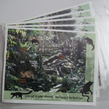 Rare Fauna of the North East-Indian Miniature Sheets-5nos