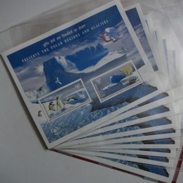Preserve the Polar Regions and Glaciers-Indian Miniature Sheets-10nos