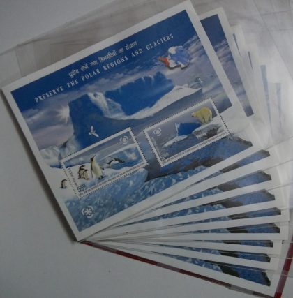 Preserve the Polar Regions and Glaciers-Indian Miniature Sheets-10nos | Indian Postage Stamps | Indian Coins | Old Indian Currency | Rare Indian Coins | Numismatic Collection India