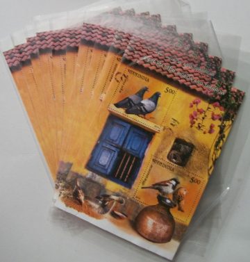 Pigeon & Sparrow-Indian Miniature Sheets-10nos