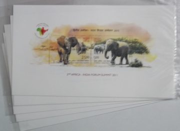 2nd Africa India Forum Summit-Indian Miniature Sheets-5nos