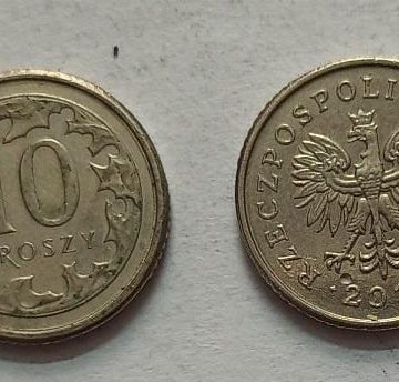 POLAND 10 GROSZY 2012 (USED}