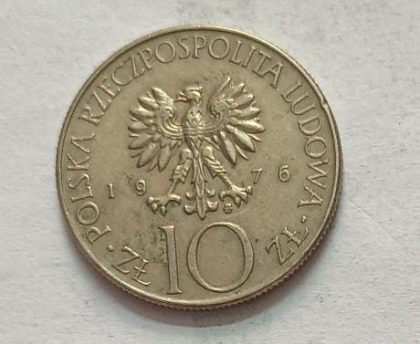 POLAND 10 Ztote  1976 (USED} | Indian Postage Stamps | Indian Coins | Old Indian Currency | Rare Indian Coins | Numismatic Collection India
