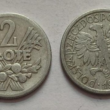 POLAND 2 ZTOTE 1958 (USED)