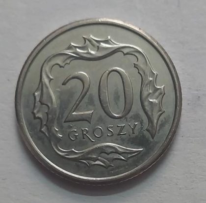POLAND 20 GROSZY 2015 (USED} | Indian Postage Stamps | Indian Coins | Old Indian Currency | Rare Indian Coins | Numismatic Collection India - Image 2