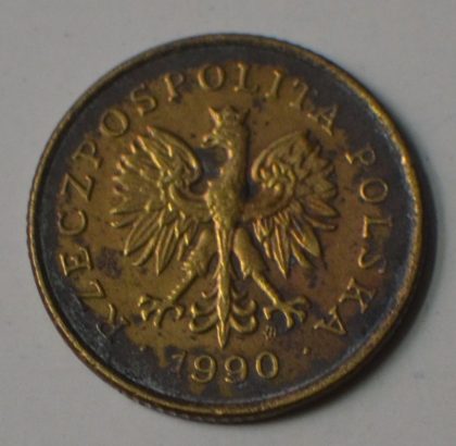 POLAND_5 GROSZY_1990 (USED) | Indian Postage Stamps | Indian Coins | Old Indian Currency | Rare Indian Coins | Numismatic Collection India - Image 2