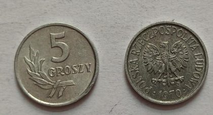POLAND 5 GROSZY1970 (USED) | Indian Postage Stamps | Indian Coins | Old Indian Currency | Rare Indian Coins | Numismatic Collection India