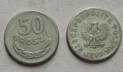 POLAND 50 GROSZY 1949 (USED} | Indian Postage Stamps | Indian Coins | Old Indian Currency | Rare Indian Coins | Numismatic Collection India