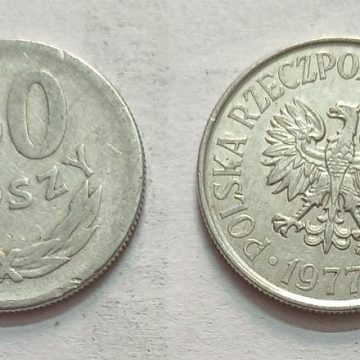 POLAND 50 GROSZY 1977 (USED}
