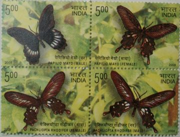 Butterflies (Indian Se-Tenants)