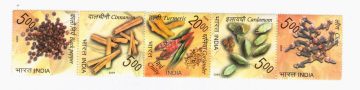 Spices of India (Indian Se-Tenants)