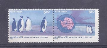 Antarctic Treaty (Indian Se-Tenants)
