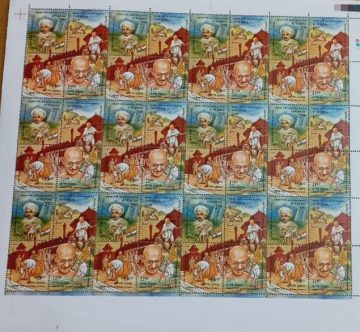 Gandhi (Indian Se-Tenants FULLSHEET )