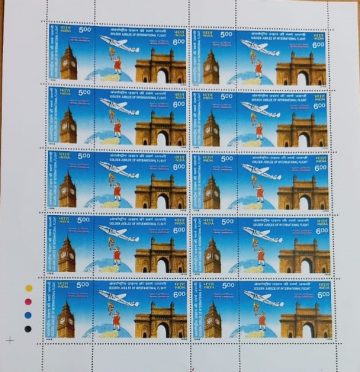 Air india (Indian Se-Tenants FULLSHEET )