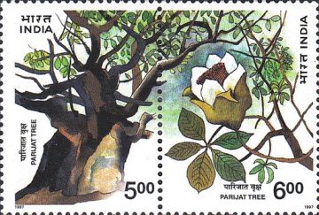 Parijal Tree (Hinged Se-Tenants)