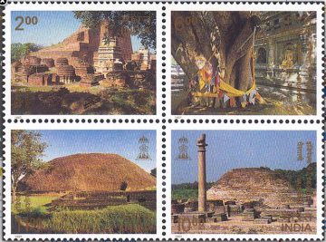 Buddhist's sites (Indian Se-Tenants)