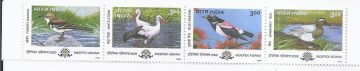 Migratory Birds (Horizontal strip) (Indian Se-Tenants)
