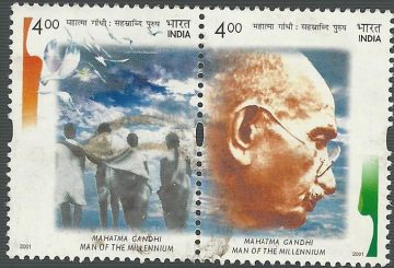 Mahatma Gandhi (Indian Se-Tenants)