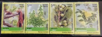 Medicine Plants (Horizontal strip) (Indian Se-Tenants)