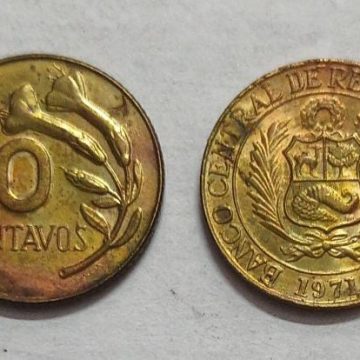 Peru 10 Centavos 1971 (USED)