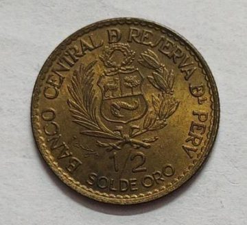 Peru Half Centavos 1965 (USED)