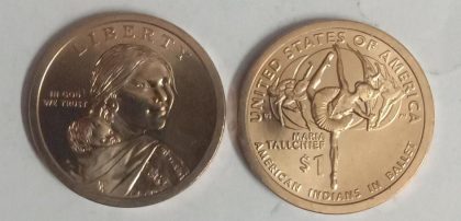 Native American Ballet Maria Tallchief One Dollar Coin | Indian Postage Stamps | Indian Coins | Old Indian Currency | Rare Indian Coins | Numismatic Collection India