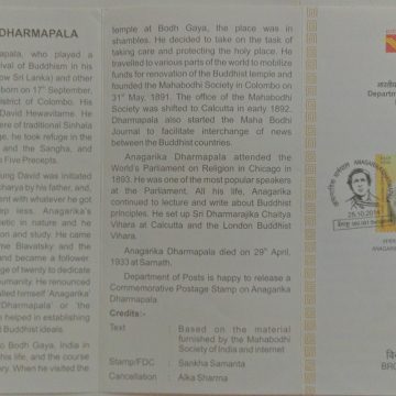 Anagarika Dharmapala Personality, Buddhism, Monk, Writer (SBR)