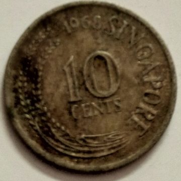 10 Cents 1968 Singapore/ Singapore (used)