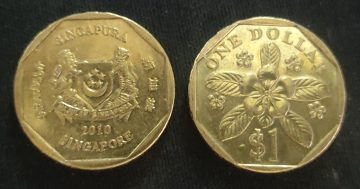 1$ 2010 Majulah Singapora/ Singapore (used)