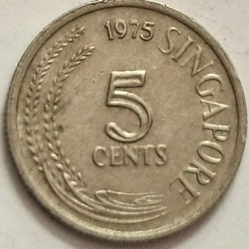 5 Cents 1975 Majulah Singapora/ Singapore (used)