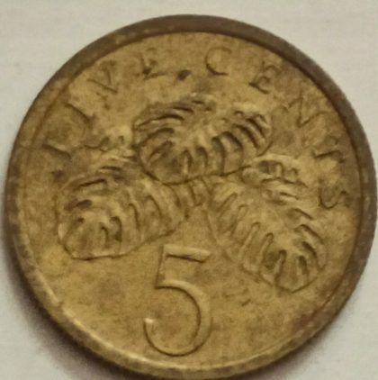 5 Cents 1986 Majulah Singapora/ Singapore (used) | Indian Postage Stamps | Indian Coins | Old Indian Currency | Rare Indian Coins | Numismatic Collection India - Image 2