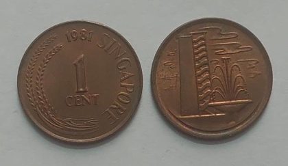 Singapore 1 Cent Coin 1981 (used) | Indian Postage Stamps | Indian Coins | Old Indian Currency | Rare Indian Coins | Numismatic Collection India