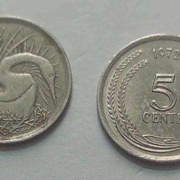 Singapore 5 Cent Coin1972 (used)