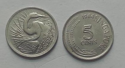 Singapore 5 Cent Coin1984 (used) | Indian Postage Stamps | Indian Coins | Old Indian Currency | Rare Indian Coins | Numismatic Collection India