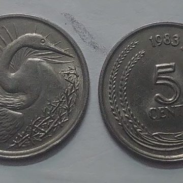Singapore 5 Cent Coin1983(used)