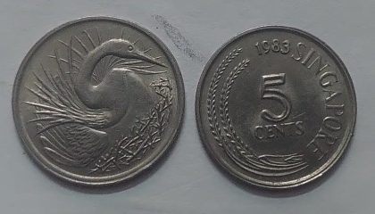 Singapore 5 Cent Coin1983(used) | Indian Postage Stamps | Indian Coins | Old Indian Currency | Rare Indian Coins | Numismatic Collection India